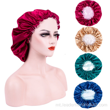 Big Silk Night Cap Hair Bonnet Għall-Irqad